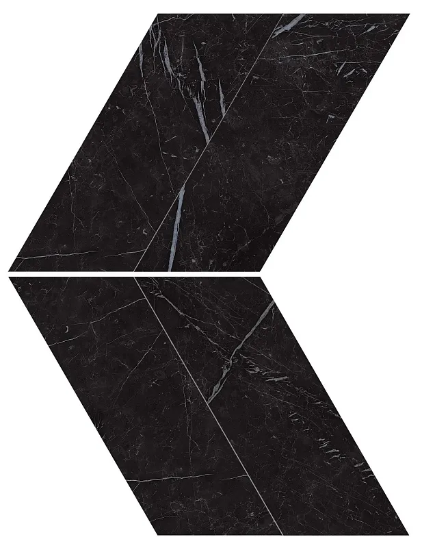 Мозаика Atlas Concorde Italy Marvel Stone Nero Marquina Chevron Lappato 22.5x22.9 AS1W - фото 1