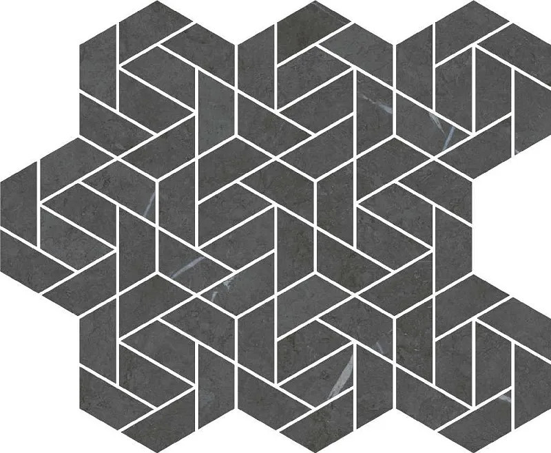 Мозаика Италон Metropolis Imperial Black Icon 28,6x34,7 - фото 1