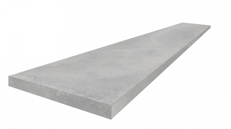 Ступень ColiseumGres Астро Сильвер угловая левая 620070002479 серый 33x120 - фото 1