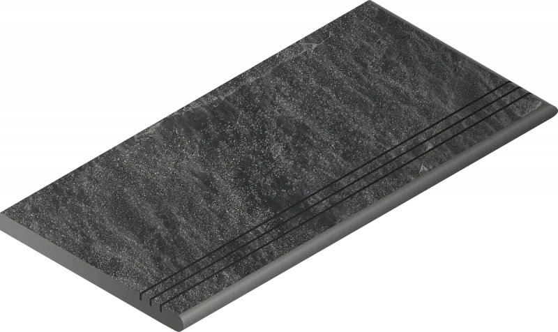Ступень закругленная угловая правая Италон Materia X2 Titanio 30x60 - фото 1