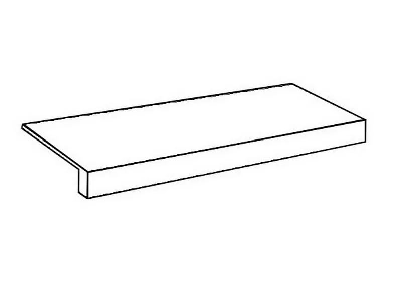 Ступень фронтальная Италон Charme Deluxe Arabescato White 33x120 - фото 1