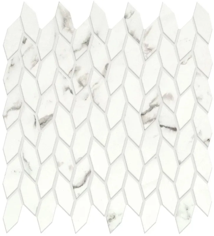 Мозаика Atlas Concorde Italy Marvel Shine Statuario Supremo Twist Shiny 30.5x30.5 A4WM - фото 1