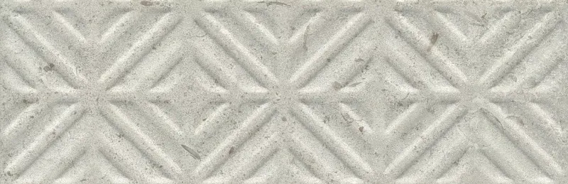 Бордюр Kerama Marazzi Карму серый светлый матовый обрезной 9.6x30 11209R\4 - фото 1