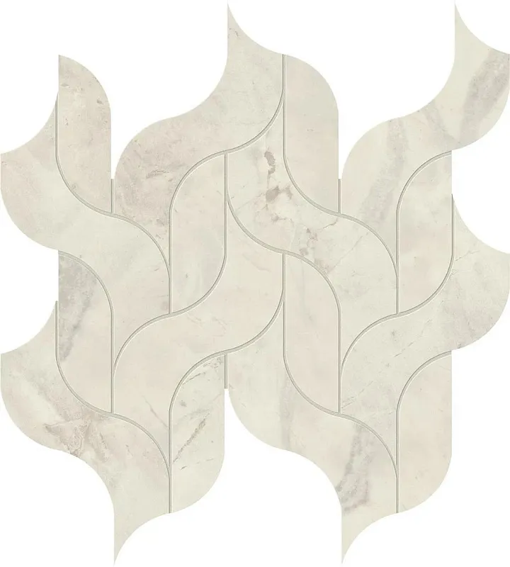 Мозаика Atlas Concorde Italy Marvel X Calacatta Perla Waterfall Polished 30.5x27.7 AF8T - фото 1