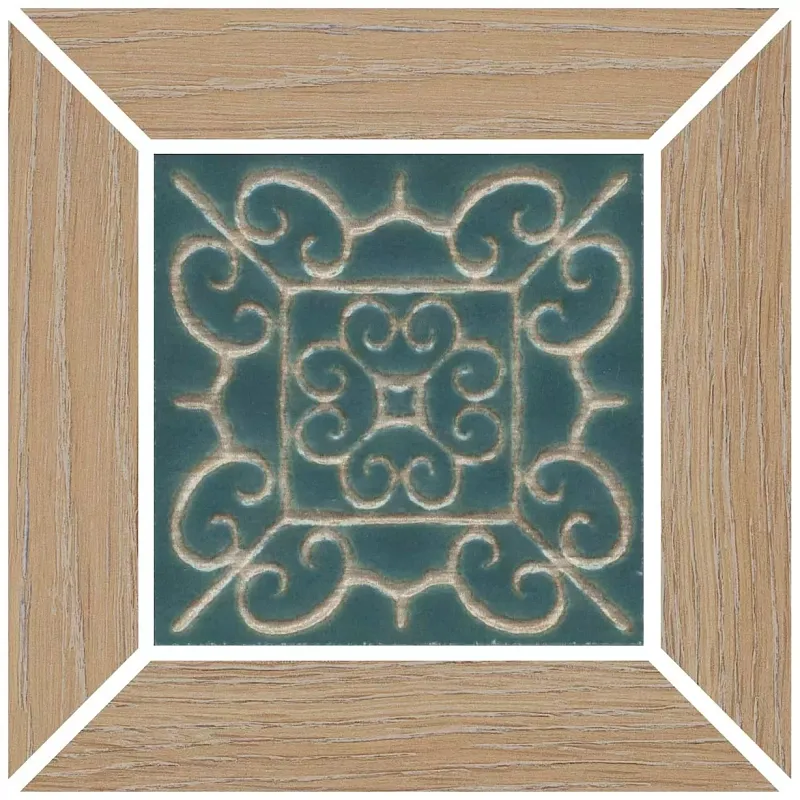 Вставка Kerama Marazzi ID153 Тровазо наборный бежевый матовый 13x13 - фото 1