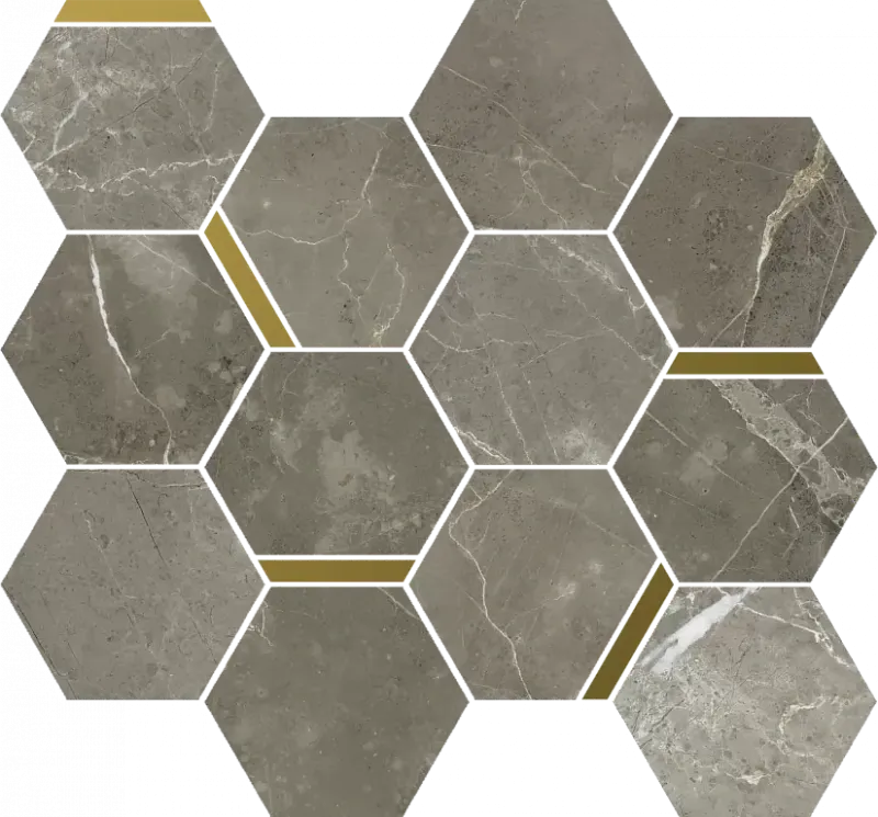 Мозаика Италон Stellaris Тусканиа Грэй Шик 28,3х32,8 - фото 1