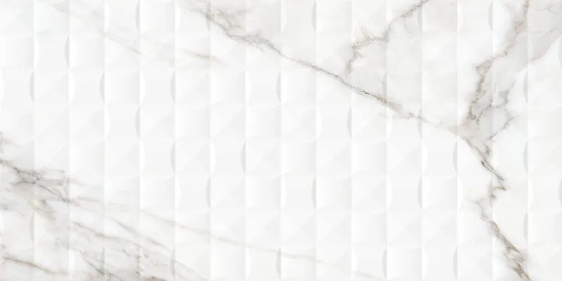 Керамическая плитка NewTrend Аура Рельеф WT36AUU15 белый 30x60 - фото 1