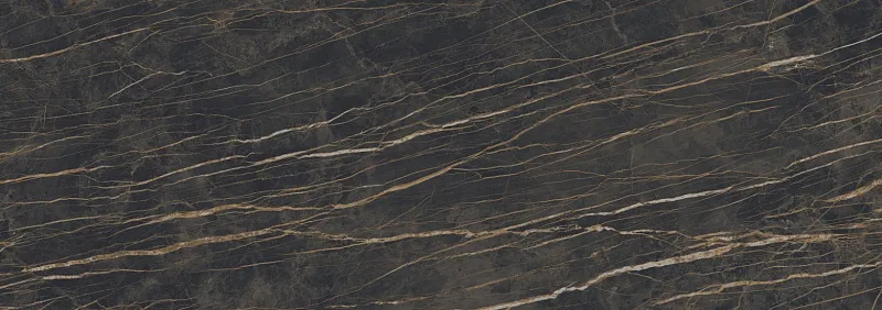 Керамогранит Ламинам I Naturali Marmi Noir Desir Bocciardato 100x300x5,6 LAMF007045 - фото 1