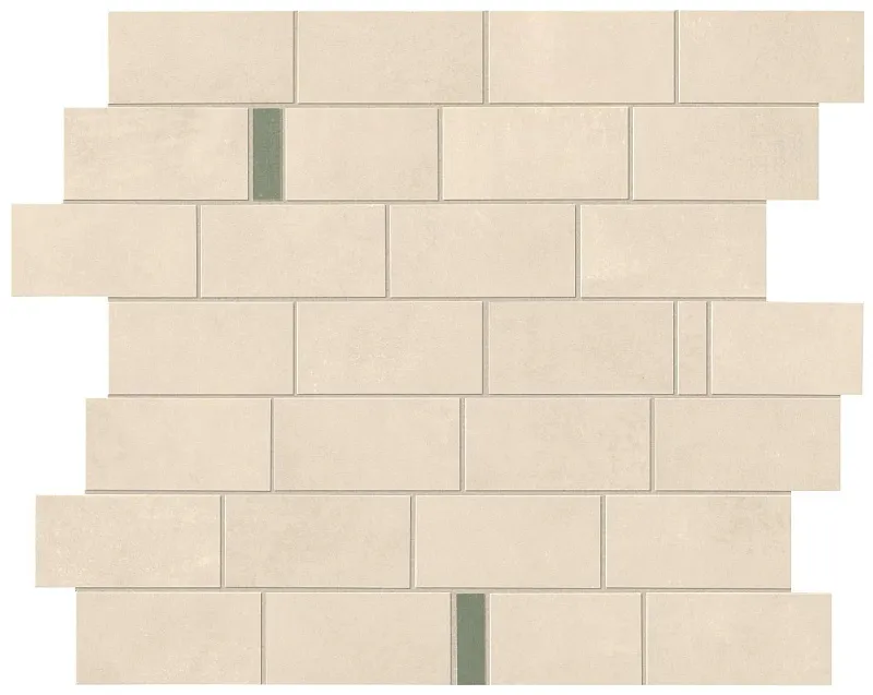 Мозаика Atlas Concorde Italy Boost Pro Ivory Minibrick 29.7x33.3 9BMI - фото 1