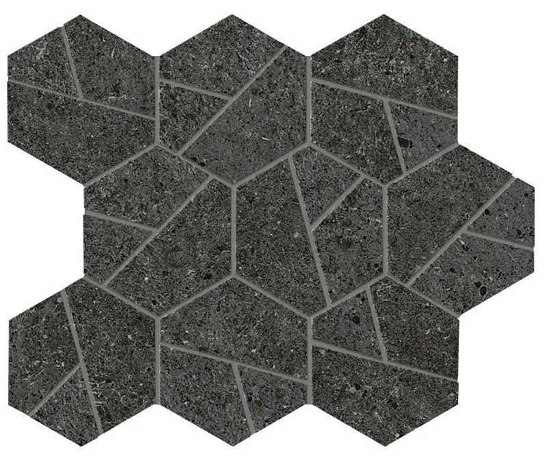 Мозаика Atlas Concorde Italy Boost Stone Tarmac Mosaico Hex 25x28.5 A7C2 - фото 1