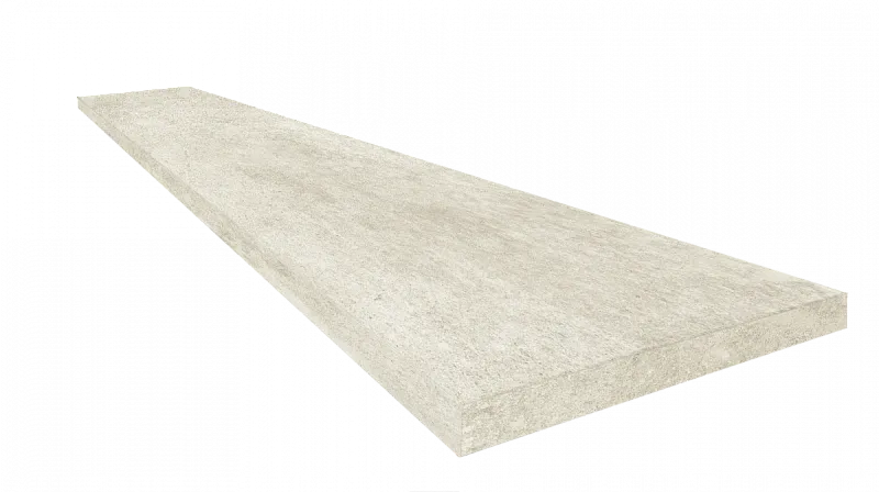 Ступень ColiseumGres Крета Уайт угловая правая 620070002581 белый 33x60 - фото 1