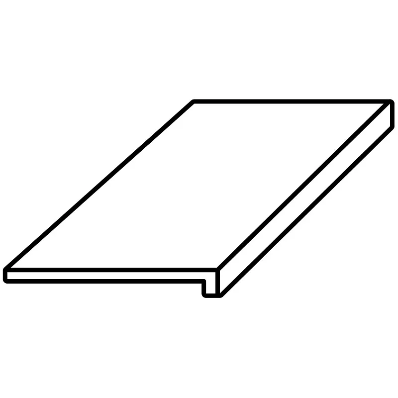 Ступень ColiseumGres Фьямма Уайт фронтальная 620070002384 белый 33x60 - фото 1