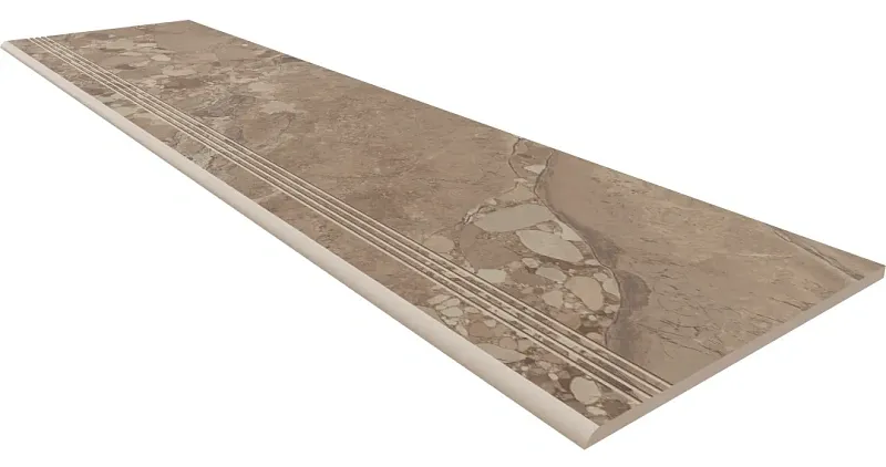 Ступень Estima OM03 Ametis Oceanmist Brown 30x120 коричневый - фото 1