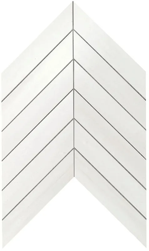 Мозаика Atlas Concorde Italy Marvel Stone Bianco Dolomite Chevron Wall 25x30.5 9SCD - фото 1