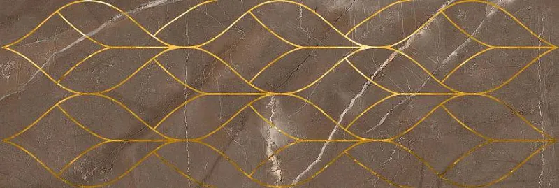 Декор Ласселсбергер Миланезе Дизайн тресс марроне 20x60 - фото 1