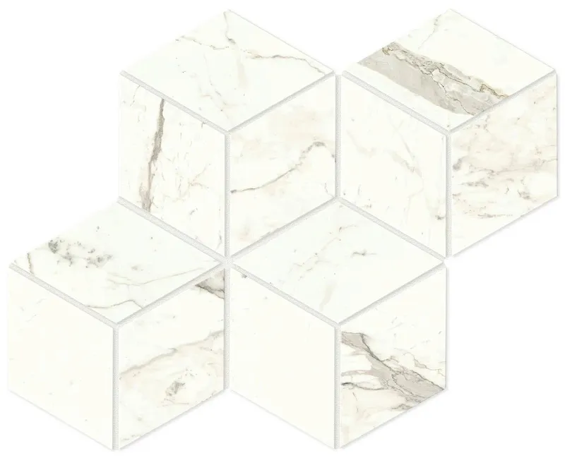 Мозаика Atlas Concorde Italy Marvel Shine Calacatta Prestigio Esagono Polished 30x35 A42W - фото 1