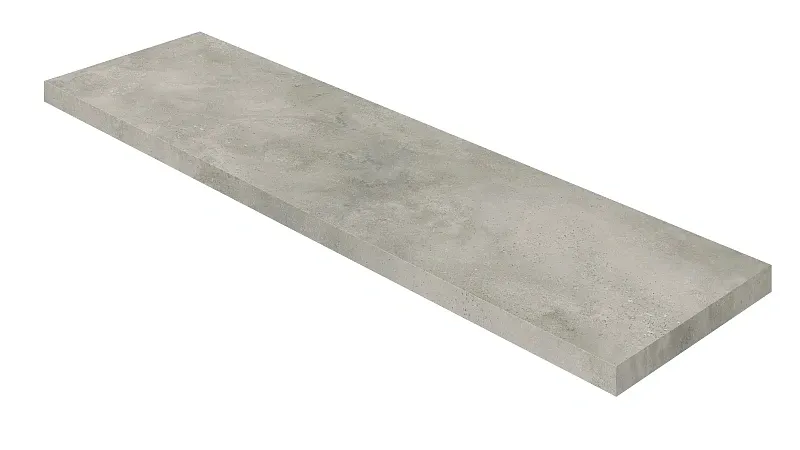 Ступень Coliseumgres Монца Грэй угловая правая 620070003007 серый 33x120 - фото 1