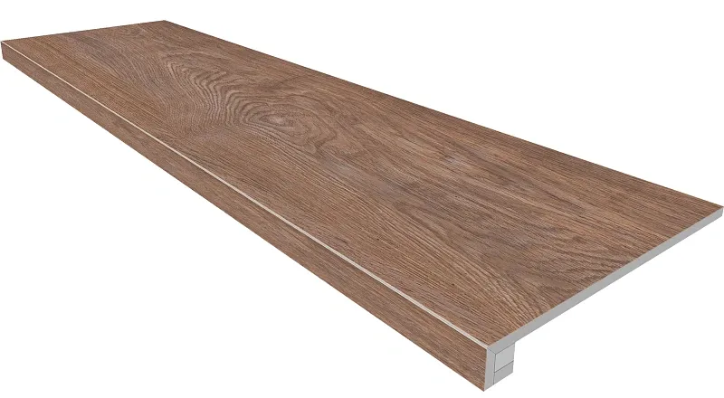 Комплект Estima SI02 Ametis Selection Eucalyptus (Ступень 33x120 непол. прямоугол. бортик без насечек + Подступенок 14,5x120) - фото 1