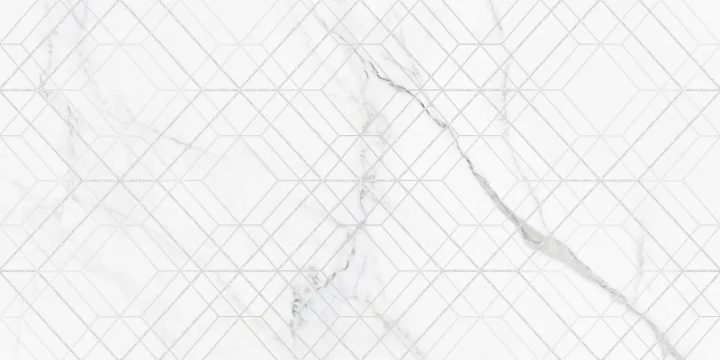 Декор NewTrend Лимс Лайт Ромб DW36LMM00 белый 30x60 - фото 1