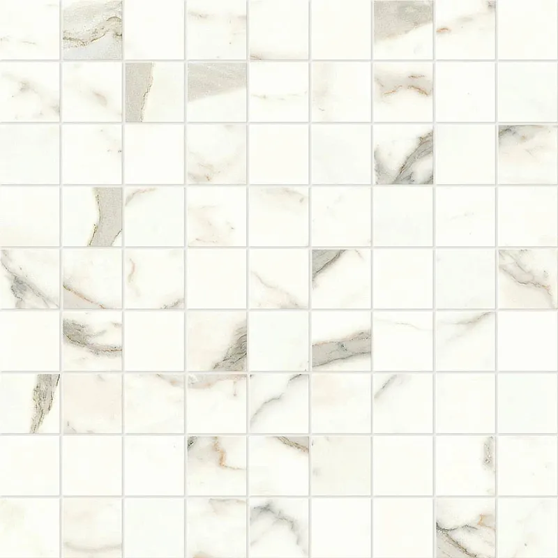 Мозаика Atlas Concorde Italy Marvel Shine Calacatta Prestigio Mosaico Matte 30x30 A414 - фото 1