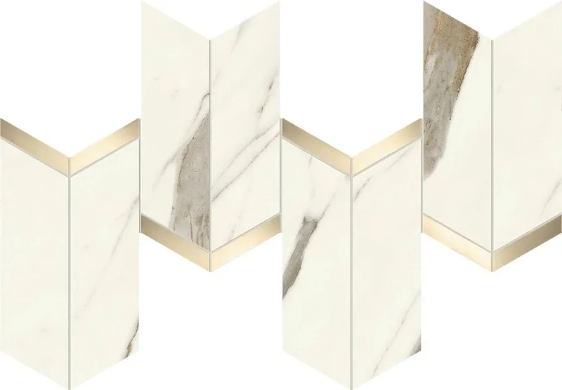 Декор Atlas Concorde Italy Marvel X Calacatta Sublime Chevron 19.2x46.3 AF8X - фото 1