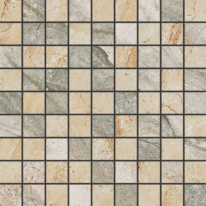 Мозаика Kerranova Genesis Mix Beige-Grey 30x30 K-101(103)/SR/m01/300x300x10 - фото 1