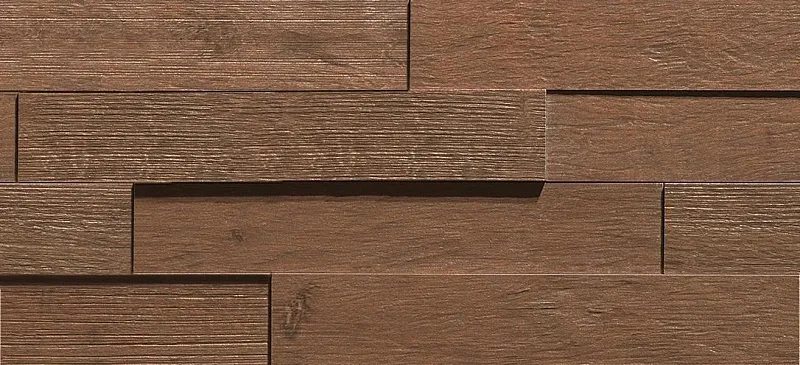 Мозаика Atlas Concorde Italy Axi Dark Oak Brick 3D 20x44 AMWF - фото 1