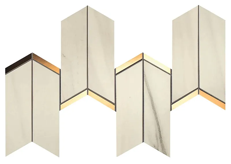 Декор Atlas Concorde Italy Marvel Dream Bianco Fantastico Chevron 17x41.4 9MCN - фото 1