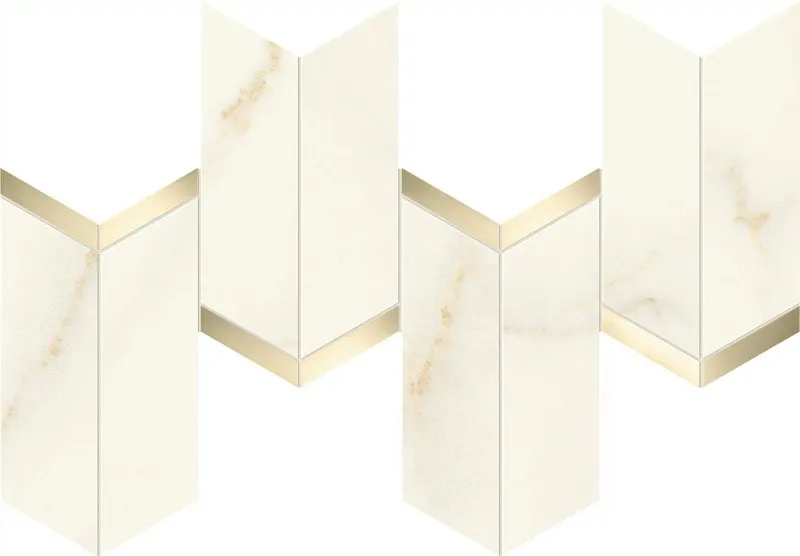 Декор Atlas Concorde Italy Marvel X Calacatta Apuano Chevron 19.2x46.3 AF8W - фото 1