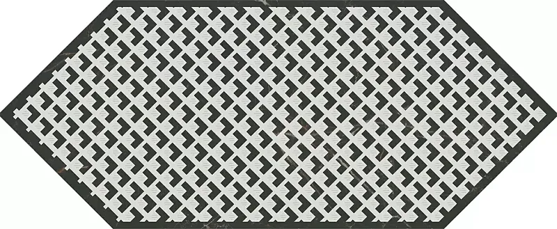 Декор Kerama Marazzi Келуш 3 черно-белый 14x34 HGD\A482\35006 - фото 1