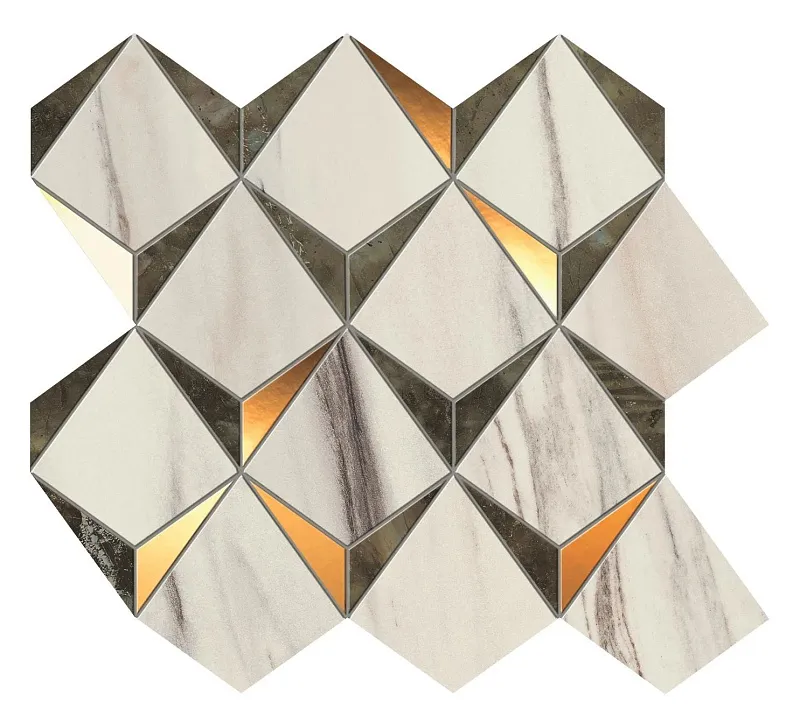 Мозаика Atlas Concorde Italy Marvel Dream Bianco-Green Diamonds 35.8x32.9 9MDG - фото 1