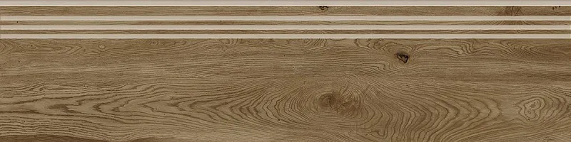 Ступень Этно Вуд Коричневый 30x120 SR - фото 1