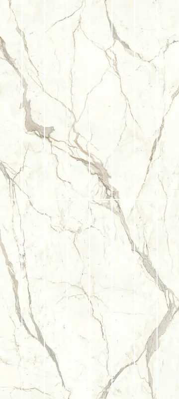 Керамогранит Atlas Concorde Italy Marvel Shine Calacatta Prestigio Scenic Bookmatch B Polished 120x278 A43L - фото 1