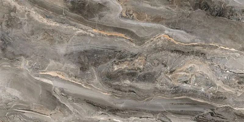 Керамогранит Vitra MarbleSet Оробико Темный Греж R9 60x120 лаппатированный - фото 1