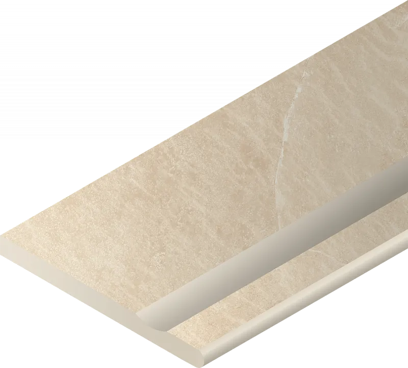 Бортик с выемкой закругленный правый Италон Materia X2 Magnesio 30x60 - фото 1
