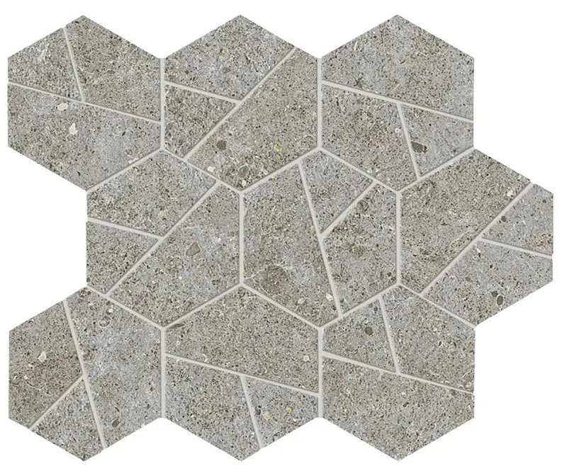 Мозаика Atlas Concorde Italy Boost Stone Grey Mosaico Hex 25x28.5 A7CZ - фото 1