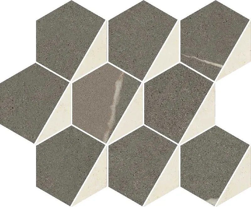 Мозаика Италон Metropolis Hexagon Warm 25,4x31 - фото 1
