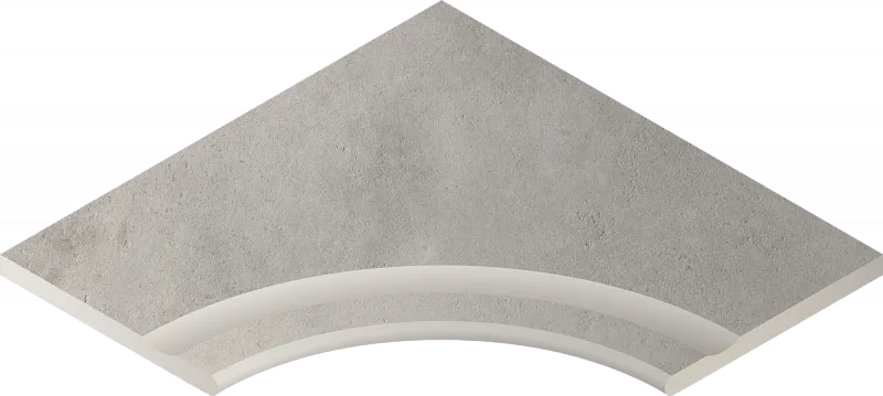 Бортик с выемкой закругленный Италон Millennium X2 Silver 60x60 - фото 1