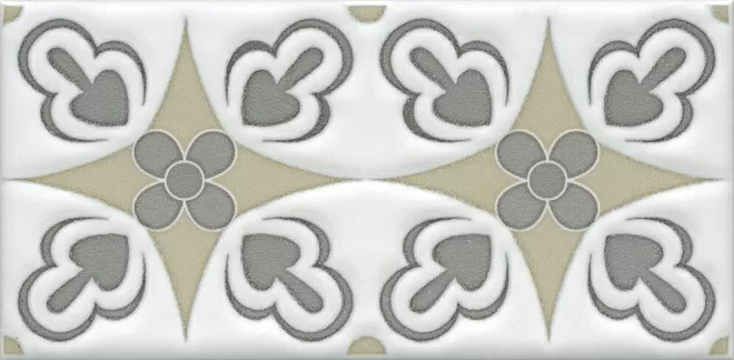 Декор Kerama Marazzi STG\A620\16000 Клемансо орнамент 7,4x15 - фото 1