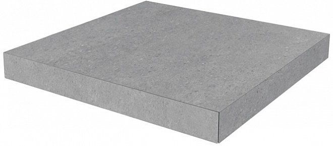 Kerama Marazzi Ступень угловая клееная Фондамента серый светлый