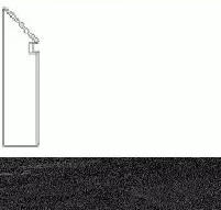 Ступень левая Atlas Concorde Italy Klif Dark Battiscopa Sag.Sx AN4O 7.2x30 - фото 1