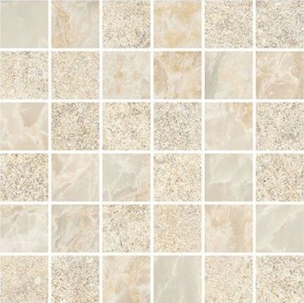 Marble-Stone Мозаика Кремовый Матовый-Лаппато