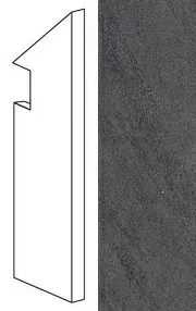 Плинтус Atlas Concorde Italy Marvel Basaltina Volcano Battiscopa Sag. Dx ATHO 7.2x30 - фото 1
