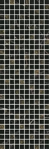 Декор Kerama Marazzi MM12111 Астория черный мозаичный 25x75 - фото 1