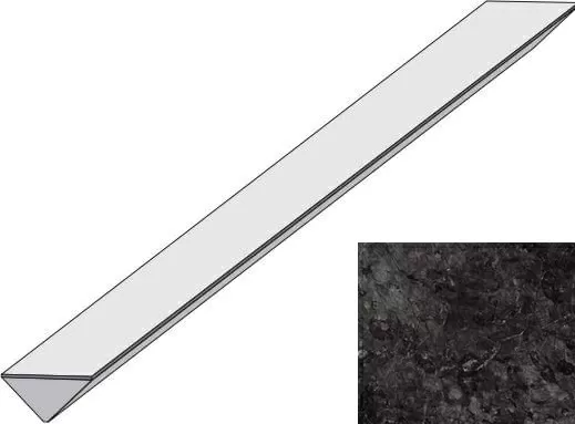 Бордюр Atlas Concorde Italy Marvel Grigio Intenso Corner LD5G 1.4x50 - фото 1