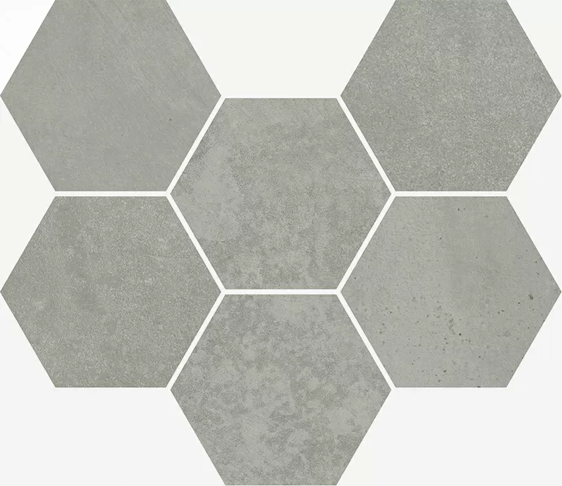 Мозаика Италон Terraviva Grey Hexagon 25x29 - фото 1