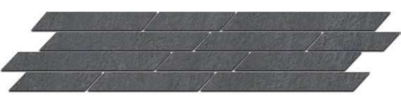 Kerama Marazzi Бордюр Гренель серый темный мозаичный