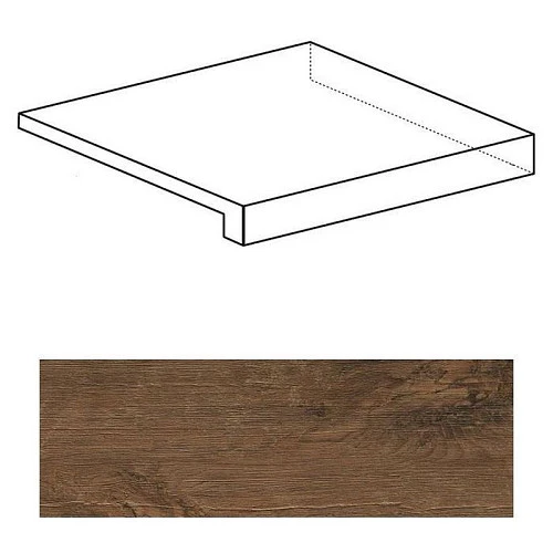 Ступень угловая правая Atlas Concorde Italy Axi Dark Oak Scalino Angolare Dx ANL0 22.5x22.5 - фото 1