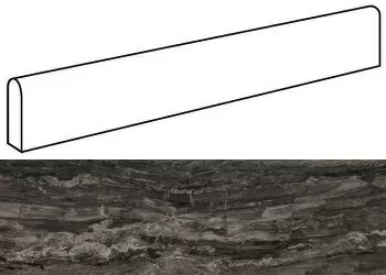 Плинтус Atlas Concorde Italy Marvel Absolute Brown Battiscopa Dig. Lapp. AFBQ 4.6x60 - фото 1