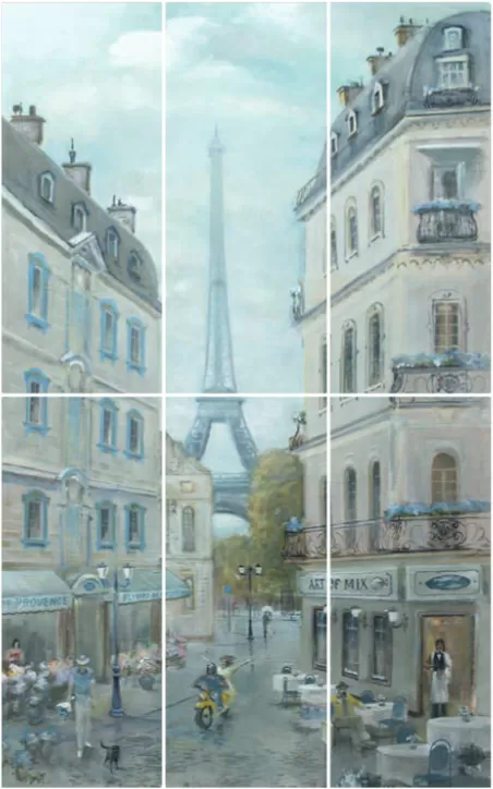 Декор Kerama Marazzi VB\A14\6x\7071 Панно Кантри Шик Париж 60x100 - фото 1